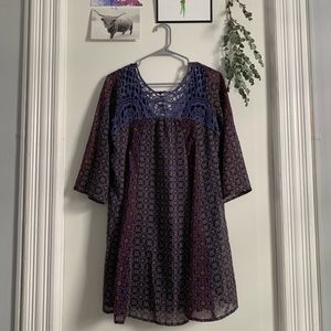 Purple flowy dress